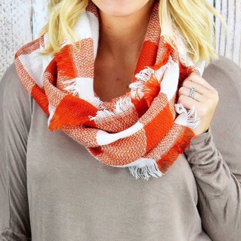 Orange Infiniti Scarf